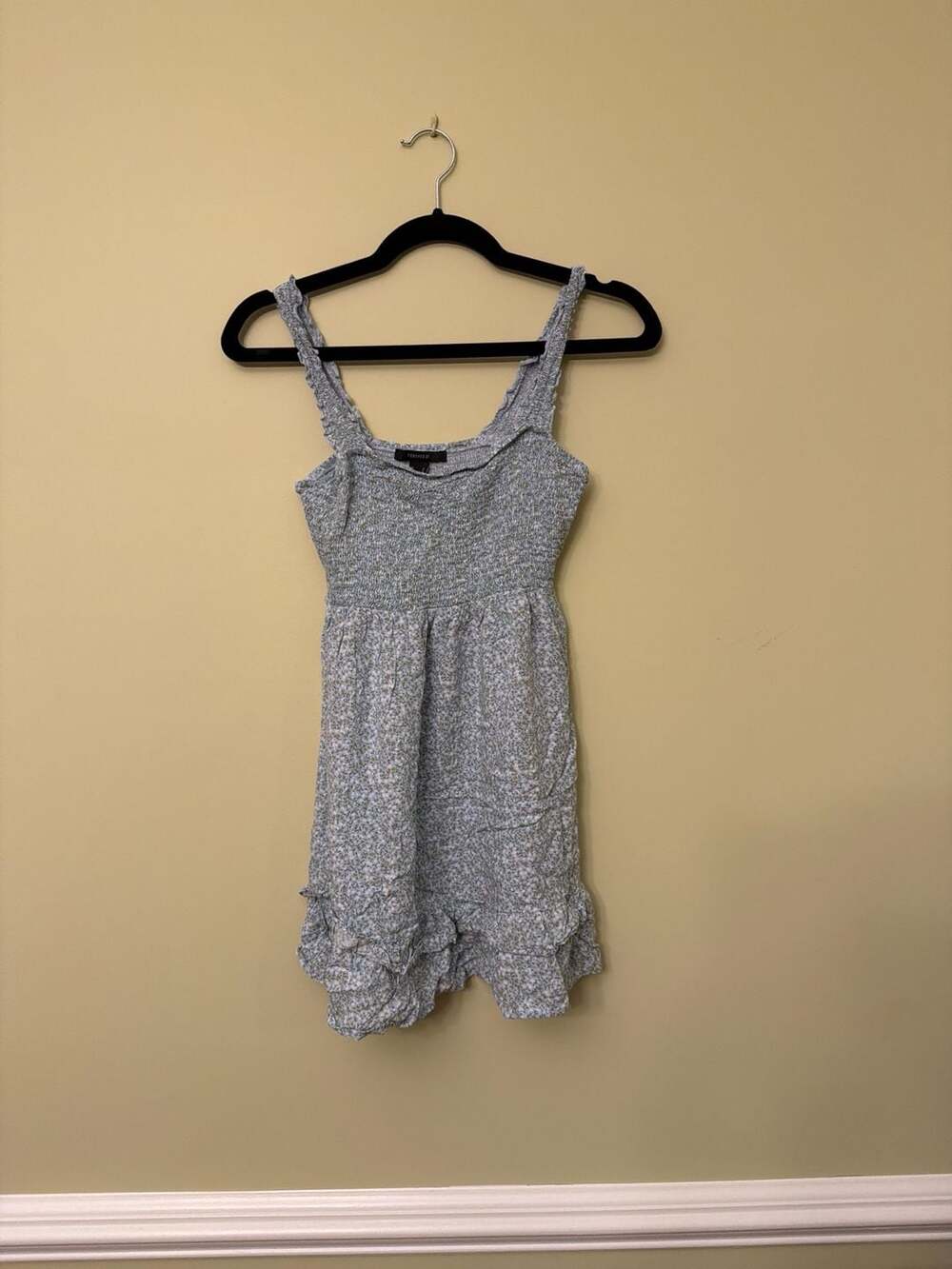 Floral Smocked Ruffle Mini Dress Size S